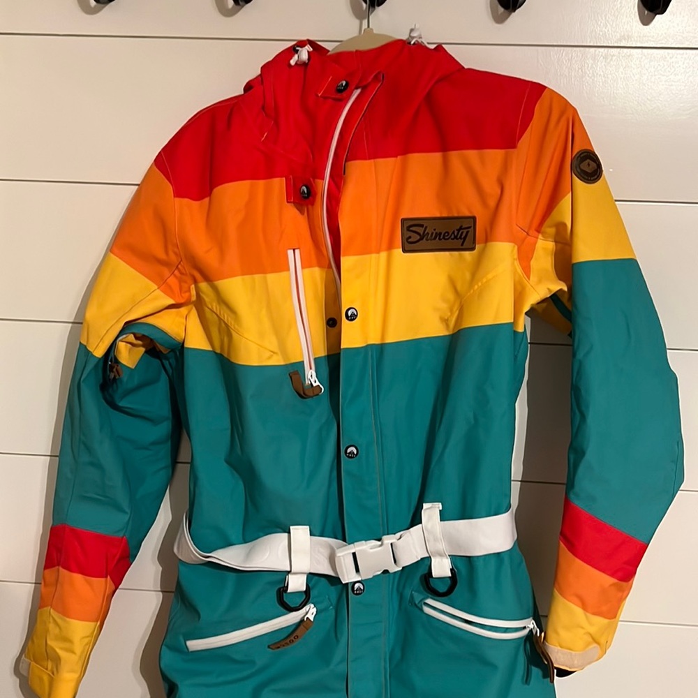 Shinesty OOSC women’s onesie ski suit -size large